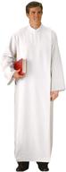 toomey white polyester front clergy logo