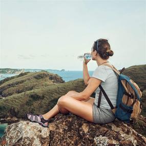 img 2 attached to Waterproof Women's Hiking Sandals - Durable, Breathable, and Adjustable with Bungee Closure and Velcro Backstrap