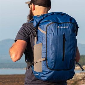 img 1 attached to 🎒 Waterproof Backpack Aqua Quest Riparia 45L Dry Bag - Black, Blue, Grey, and Camo