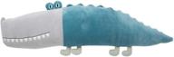 🐊 cuddle barn gobo the gator - plush toy hugging pillow in super soft teal green, measures 25 inches logo