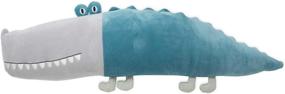 img 2 attached to 🐊 Cuddle Barn GOBO The Gator - Plush Toy Hugging Pillow in Super Soft Teal Green, Measures 25 Inches