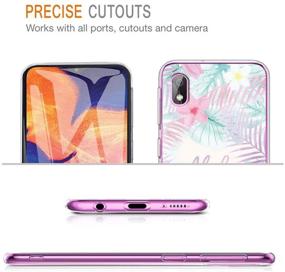 img 2 attached to 🌺 Eouine Samsung Galaxy A10e Case: Clear Patterned Ultra Slim Shockproof Cover for A10e Smartphone (Aloha)