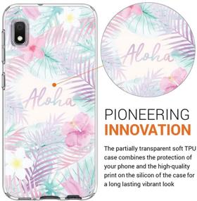 img 3 attached to 🌺 Eouine Samsung Galaxy A10e Case: Clear Patterned Ultra Slim Shockproof Cover for A10e Smartphone (Aloha)