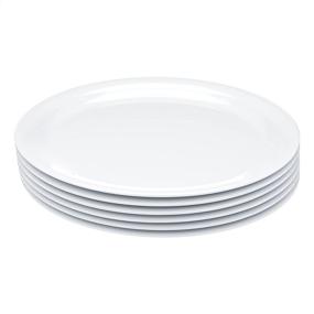img 3 attached to AmazonCommercial White Melamine Plate Piece