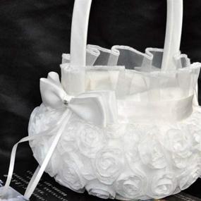 img 3 attached to VOSAREA Wedding Baskets Confetti Supplies