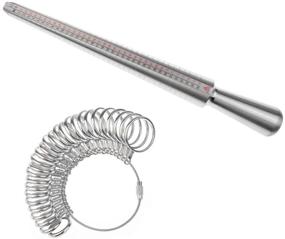 img 4 attached to 📏 Accurate Finger Sizing Tool: Yookat Ring Mandrel Sizer Metal Set with 27 Circle Models - Perfect for Jewelry Sizing and Measurements