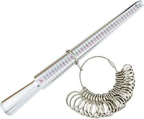 img 3 attached to 📏 Accurate Finger Sizing Tool: Yookat Ring Mandrel Sizer Metal Set with 27 Circle Models - Perfect for Jewelry Sizing and Measurements