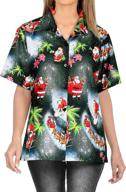 happy bay christmas hawaiian blue_aa347 women's clothing and swimsuits & cover ups logo