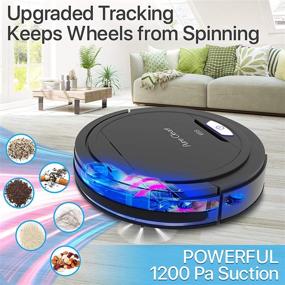 img 2 attached to 🤖 SereneLife Robot Vacuum Cleaner - Upgraded Lithium Battery for 90 Min Run Time - Ideal for Carpet and Hardwood Floor Cleaning - PUCRC26B