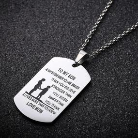 img 1 attached to 🏅 GAGAFEEL You are Braver Than You Believe Necklace: Hand Stamped Stainless Steel Pendant - Unisex Family Gift