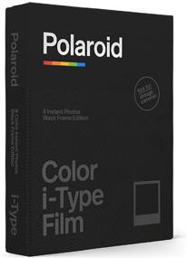 img 3 attached to Polaroid Black Frame Color Film for i-Type (8 Exposures) + Cloth + Black Album - Holds 32 Photos