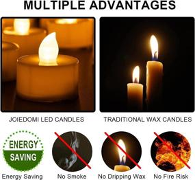 img 1 attached to 🕯️ 24-Pack Flameless LED Tea Light Candles