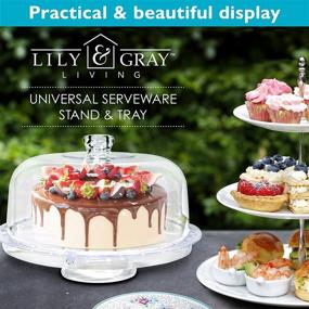 img 1 attached to 🍽️ Enhance Your Dessert Display with the Versatile Multi Functional Dessert Platter Lily Gray