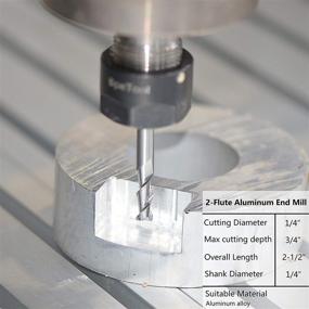 img 3 attached to 🔪 SpeTool Carbide Aluminum Plastics Flutes: Superior Cutting Performance for Precision Machining