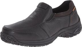 img 4 attached to 👞 Dunham Slip-On Shoes in Black Smooth Finish