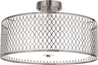luburs semi flush mount ceiling light fixture - modern chandelier for bedroom, kitchen, bathroom, hallway, stairwell logo