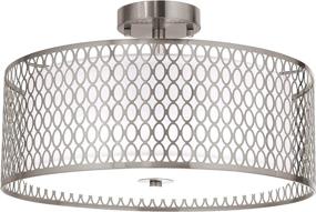 img 3 attached to Luburs Semi Flush Mount Ceiling Light Fixture - Modern Chandelier for Bedroom, Kitchen, Bathroom, Hallway, Stairwell