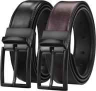 reversible leather casual belts for men - maikun men's accessories logo