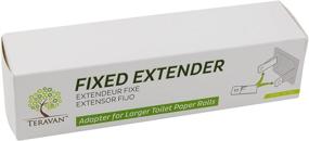 img 3 attached to 🧻 Teravan Extender Kit - Extra Large Toilet Paper Holder for Double and Triple Rolls - Universal Fit with Adhesive Tabs, Spindle, and Replacement Core