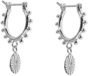 img 4 attached to Earrings Sterling Cartilage Click Top Fashion
