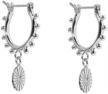 earrings sterling cartilage click top fashion logo
