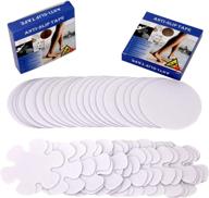 🛁 non-slip bathtub stickers (40pcs) - 2 shapes decals for anti-slip bath safety, shower grip stickers for kids - prevent slipping and ensure floor stand safety logo