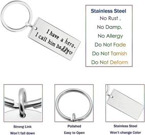 img 3 attached to 🔑 Stylish Key Chain for Men - Ideal Gift for Dad & Papa