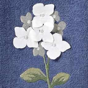 img 3 attached to Saturday Knight Farm Hydrangea Hand Towel Set, Blue - SKL Home, Size 16 x 25 Inches