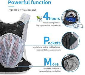 img 1 attached to Stay Hydrated on the Go: Valenzva Hydration Backpack with 2L Water Bladder for Running and Cycling