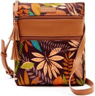 👜 stylish crossbody purse for women: tassel shoulder handbag with triple zipper pocket - medium logo