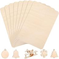 🌲 8 pieces of 300 x 200 x 1.6mm unfinished basswood sheets - ideal for home crafts, pyrography art, and diy painting projects logo