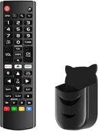 📺 akb75095307 universal remote control for all lg led lcd hdtv uhd 3d 4k smart tv models with black remote holder logo