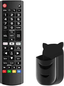 img 4 attached to 📺 AKB75095307 Universal Remote Control for All LG LED LCD HDTV UHD 3D 4K Smart TV Models with Black Remote Holder