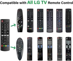 img 3 attached to 📺 AKB75095307 Universal Remote Control for All LG LED LCD HDTV UHD 3D 4K Smart TV Models with Black Remote Holder