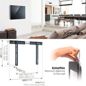 img 1 attached to 📺 Vogel's Thin 505 Ultra Slim TV Wall Mount for 40-65 inch TVs, with Max Load of 88 lbs (40 kg), VESA 600x400, TÜV Certified