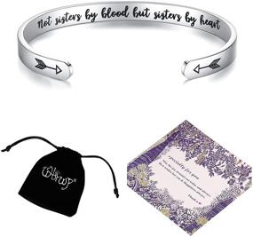 img 3 attached to 🎁 WBRWP Hidden Message Bracelet Inspirational Cuff Cuff Bangle: For Mother, Daughter, Granddaughter, Sister, Best Friend, Ladies and Girls - Includes Gift Box, Gift Bag, and Adorable Card