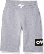 🩳 southpole boys' big fleece jogger shorts - basic solid color selection logo