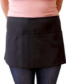 img 1 attached to 👩 Arkwright Waist Aprons (12x26, 12 Pack) - Professional 3-Pocket Server Apron for Women & Men, Ideal Kitchen Apron