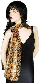 img 1 attached to Brown Zebra Animal Print Chiffon Women's Accessories and Scarves & Wraps