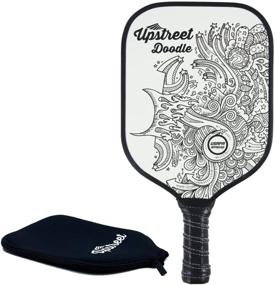 img 4 attached to 🏓 Upstreet Graphite Honeycomb Composite Pickleball Paddle - Includes Racket Cover