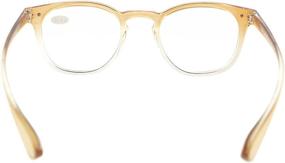 img 1 attached to 👓 Eyekepper Fashion Readers Women's Reading Glasses +2.00, Brown Clear Frame