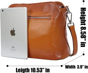 img 2 attached to 👜 Kenoor Women's Leather Shoulder Handbags & Crossbody Wallets