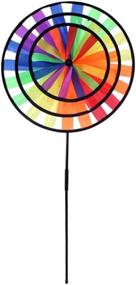 img 4 attached to CLISPEED Colorful Pinwheel Windmills Decoration: Add Whimsical Charm to Your Outdoor Decor