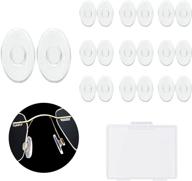 👓 smarttop 10pairs push-in eyeglass nose pad repair kit: soft silicone replacement nose piece for glasses/sunglasses - 11mm logo