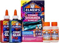 🌟 elmer's cosmic shimmer slime kit - includes cosmic liquid glue & magical liquid slime activator - 4 pack logo