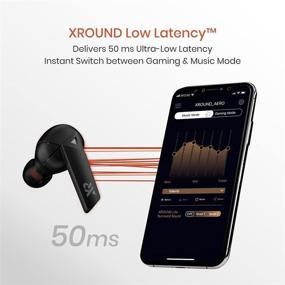 img 3 attached to XROUND AERO True Wireless Gaming Earbuds with 50ms Ultra-Low Latency, XROUND Lite Surround Sound, Bluetooth 5.0 In-Ear Headphones, Noise Reducing Dual-Microphones for Android and iOS