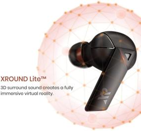 img 2 attached to XROUND AERO True Wireless Gaming Earbuds with 50ms Ultra-Low Latency, XROUND Lite Surround Sound, Bluetooth 5.0 In-Ear Headphones, Noise Reducing Dual-Microphones for Android and iOS