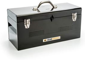 img 3 attached to 🔧 GEARWRENCH 19" Steel Tote Box: Convenient and Durable Storage Solution with Tray - Black (Model 83130)