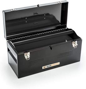 img 1 attached to 🔧 GEARWRENCH 19" Steel Tote Box: Convenient and Durable Storage Solution with Tray - Black (Model 83130)