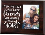 👭 elegant signs side by side or miles apart - 4x6 going away picture frame for your best friend логотип